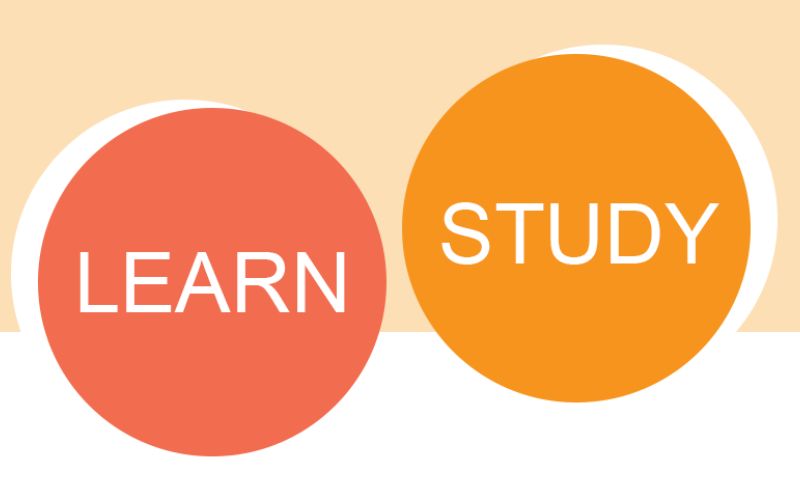 Phân biệt sự khác nhau giữa learn và study