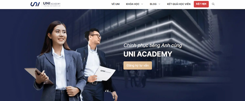 UNI Academy - web học từ vựng IELTS cho người đi làm 