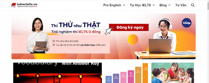 tuhocIELTS.vn - web học từ vựng IELTS và ebook tự học IELTS miễn phí